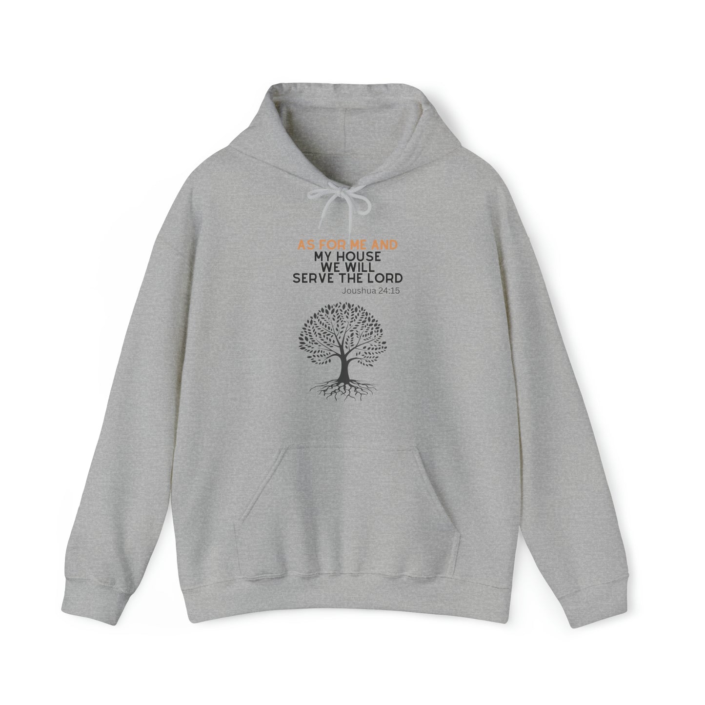 As for me and my family Unisex Heavy Blend™ Hooded Sweatshirt