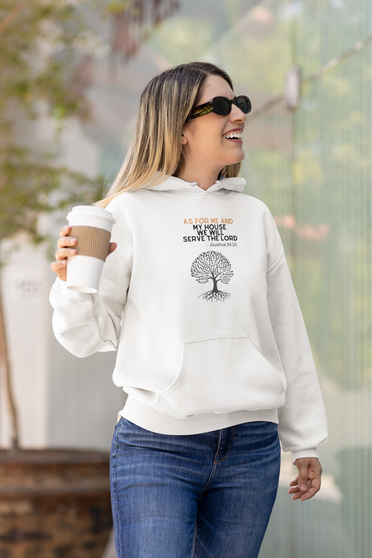 As for me and my family Unisex Heavy Blend™ Hooded Sweatshirt